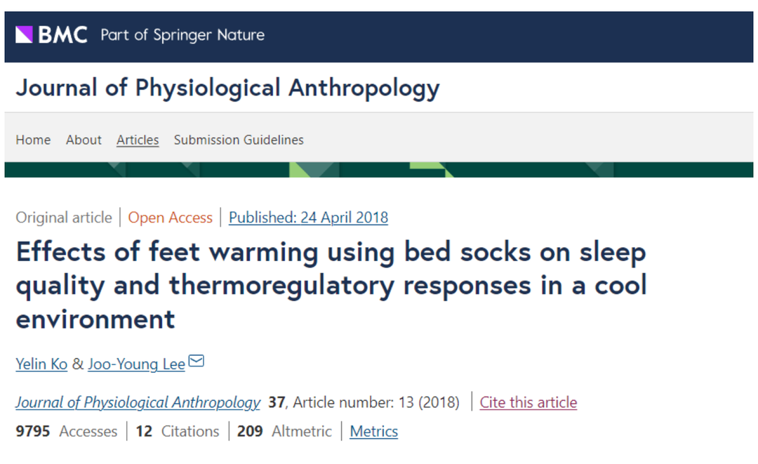 Sleep Faster and Sounder: Research Finds Wearing Socks to Bed Enhances Sleep Quality